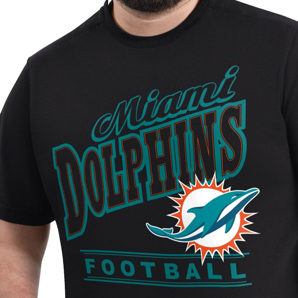 G-III Sports by Carl Banks Adaptive Headliner Graphic T-Shirt - Miami Dolphins