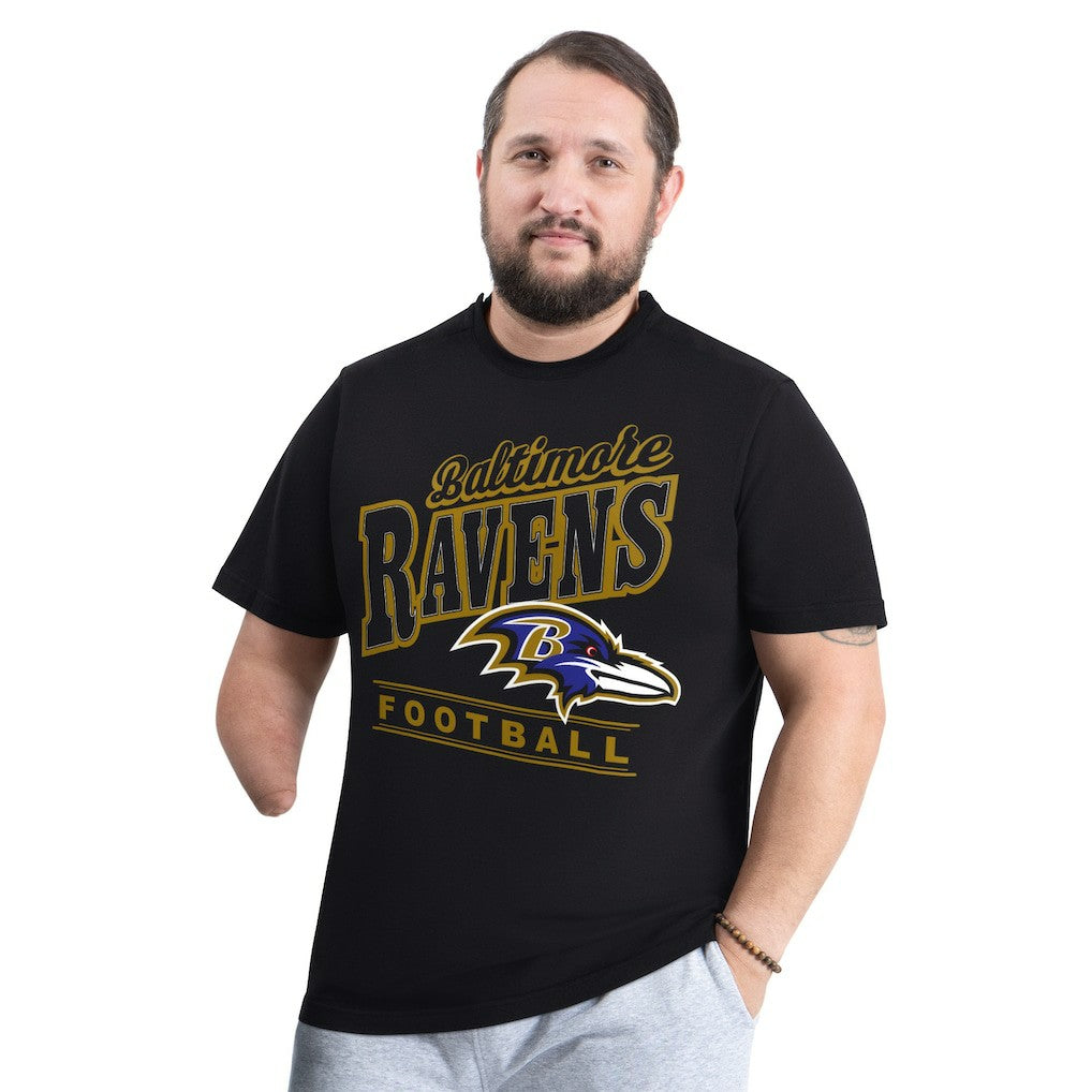G-III Sports by Carl Banks Adaptive Headliner Graphic T-Shirt - Baltimore Ravens