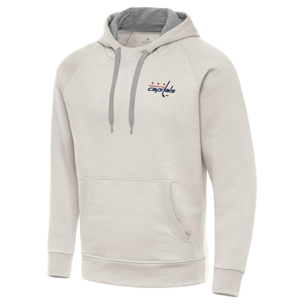 NHL Cream Washington Capitals Antigua Victory Pullover Hoodie
