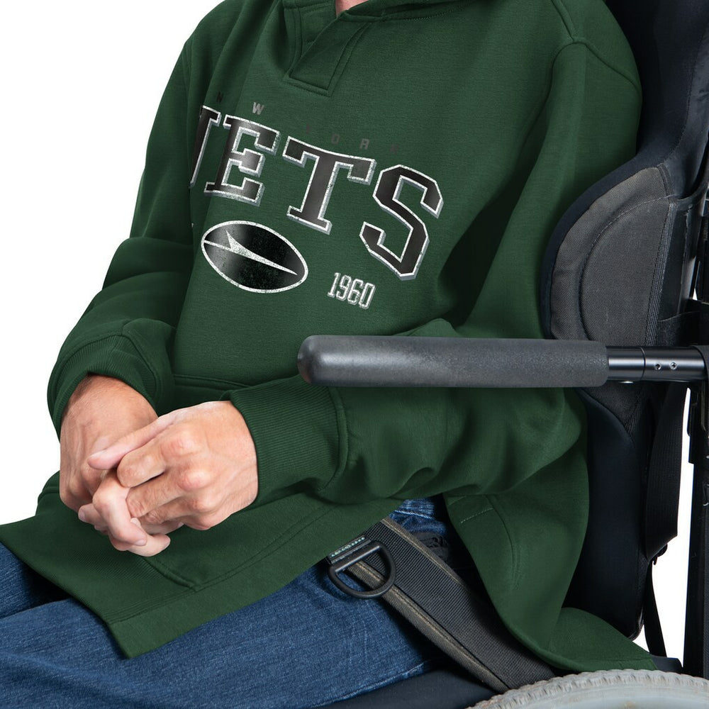 G-III Sports by Carl Banks Adaptive Team Spirit Graphic Fleece Pullover Hoodie - New York Jets