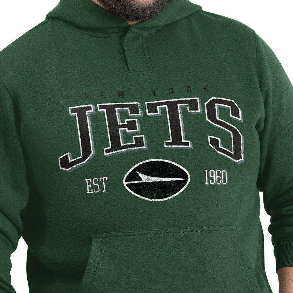 G-III Sports by Carl Banks Adaptive Team Spirit Graphic Fleece Pullover Hoodie - New York Jets