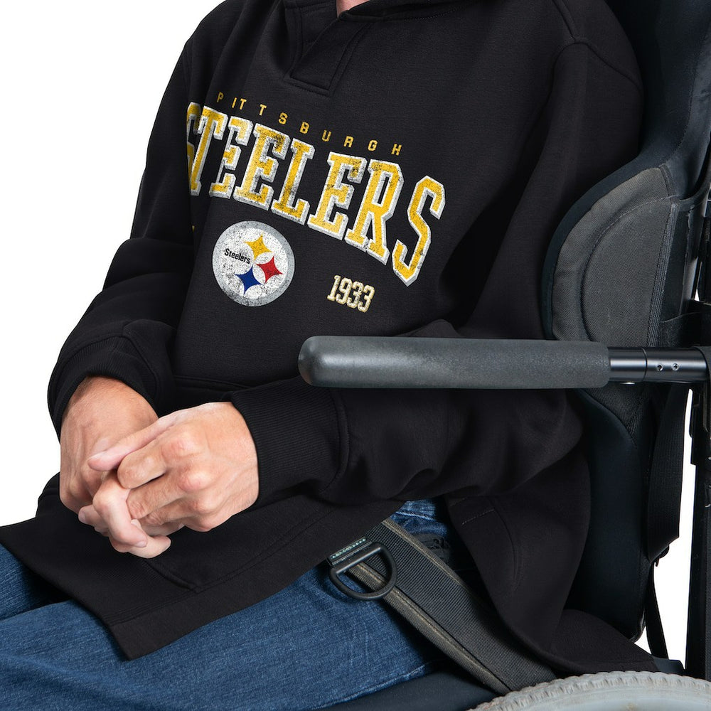 G-III Sports by Carl Banks Adaptive Team Spirit Graphic Fleece Pullover Hoodie - Pittsburgh Steelers