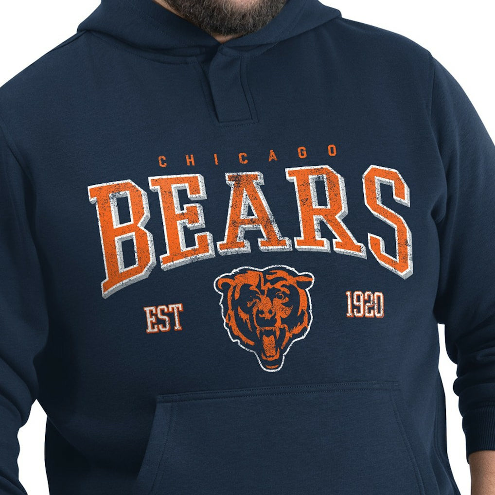 G-III Sports by Carl Banks Adaptive Team Spirit Graphic Fleece Pullover Hoodie - Chicago Bears