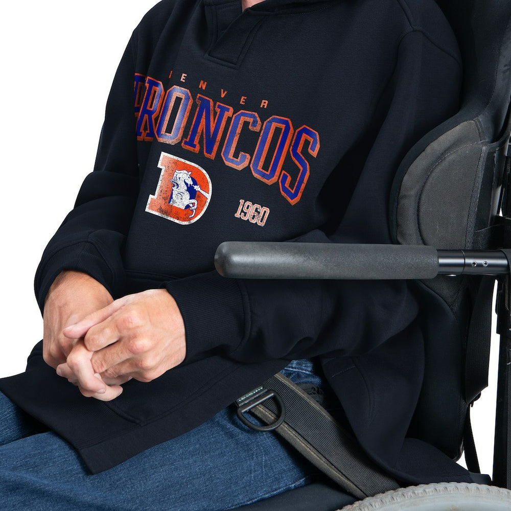 G-III Sports by Carl Banks Adaptive Team Spirit Graphic Fleece Pullover Hoodie - Denver Broncos