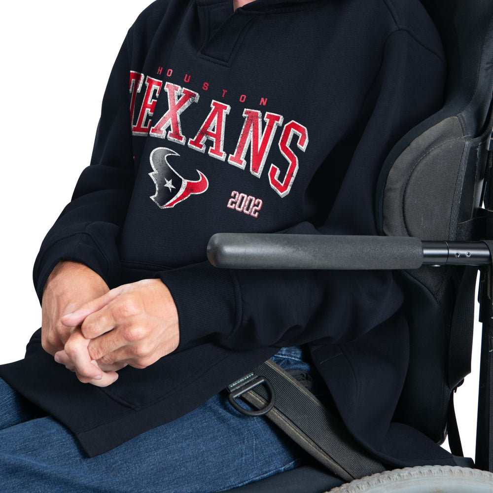 G-III Sports by Carl Banks Adaptive Team Spirit Graphic Fleece Pullover Hoodie - Houston Texans