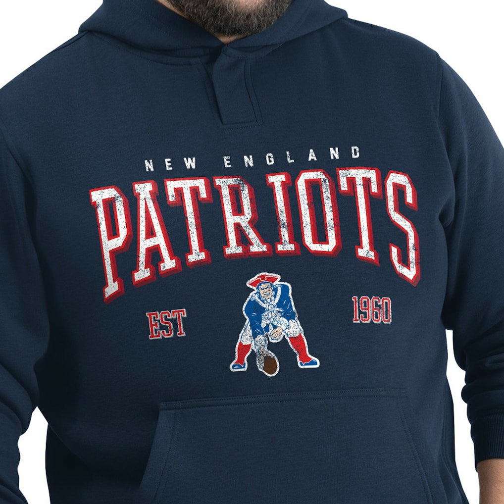 G-III Sports by Carl Banks Adaptive Team Spirit Graphic Fleece Pullover Hoodie - New England Patriots