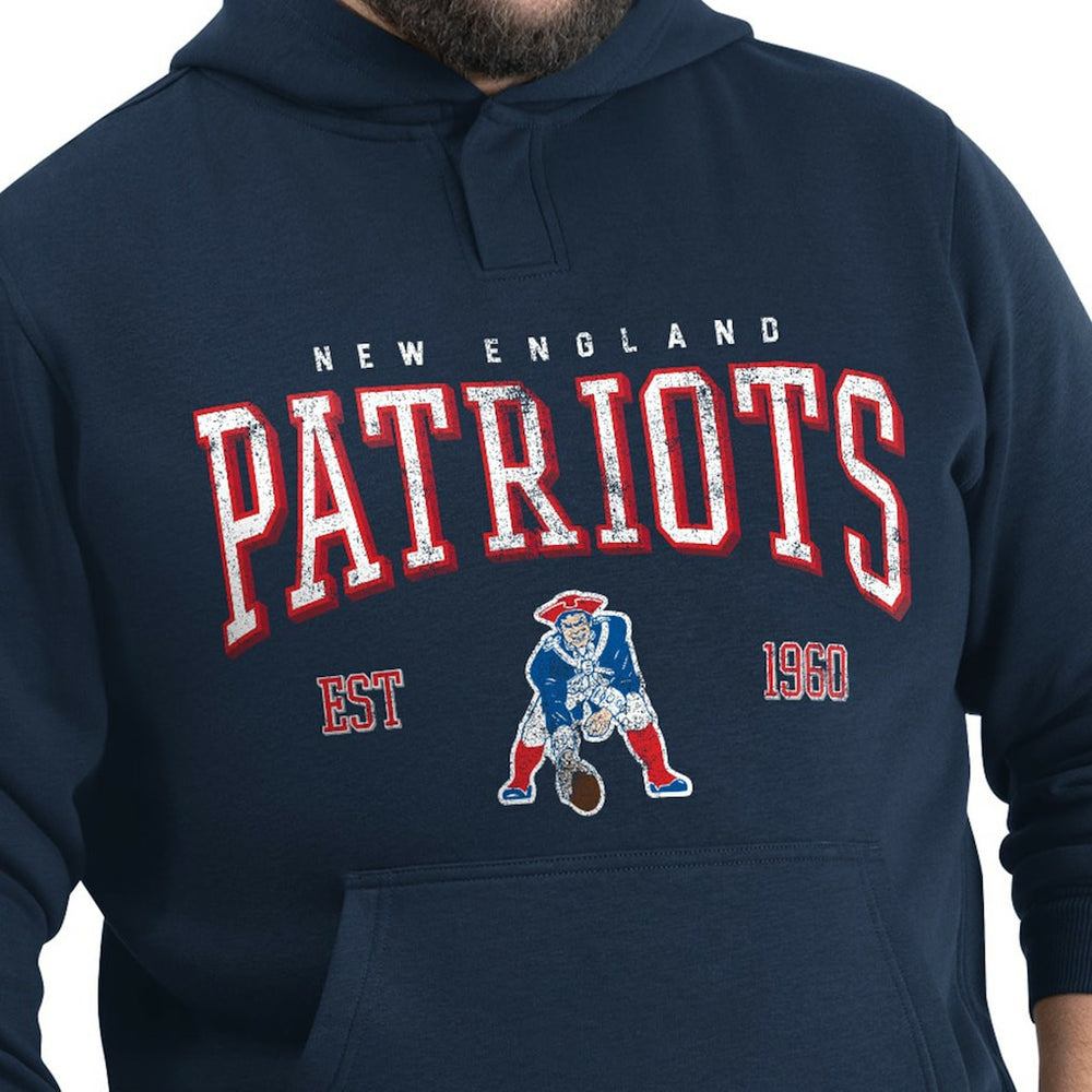 G-III Sports by Carl Banks Adaptive Team Spirit Graphic Fleece Pullover Hoodie - New England Patriots