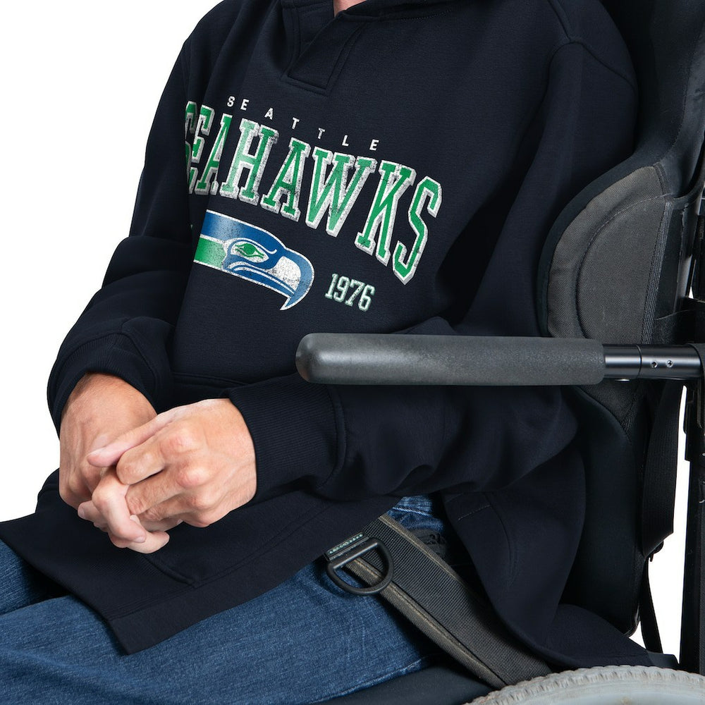 G-III Sports by Carl Banks Adaptive Team Spirit Graphic Fleece Pullover Hoodie - Seattle Seahawks