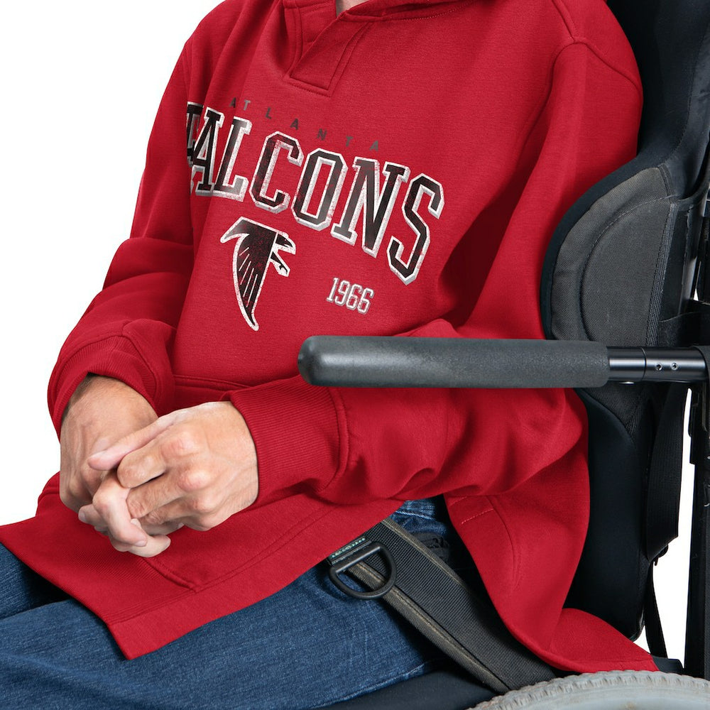 G-III Sports by Carl Banks Adaptive Team Spirit Graphic Fleece Pullover Hoodie - Atlanta Falcons