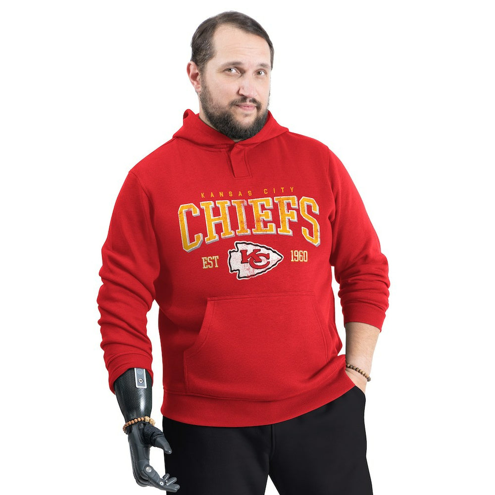 G-III Sports by Carl Banks Adaptive Team Spirit Graphic Fleece Pullover Hoodie - Kansas City Chiefs