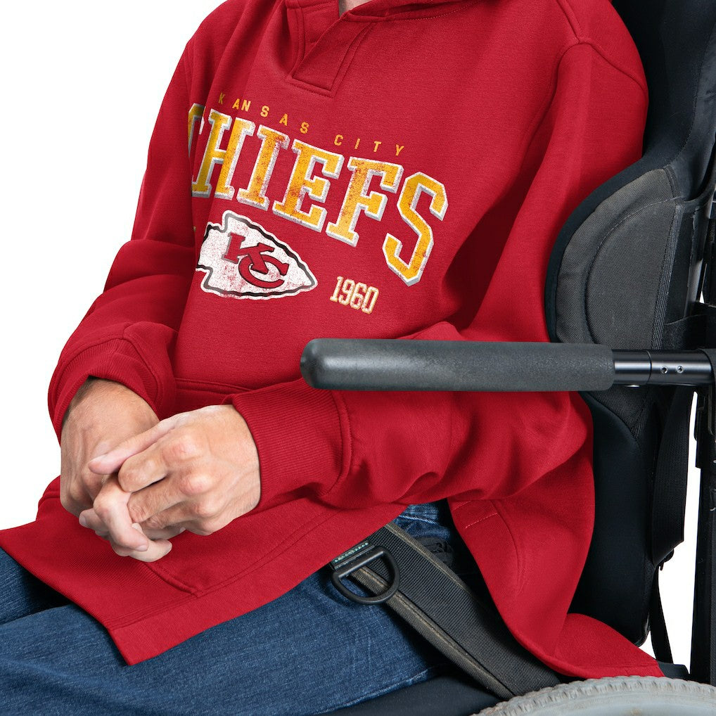 G-III Sports by Carl Banks Adaptive Team Spirit Graphic Fleece Pullover Hoodie - Kansas City Chiefs