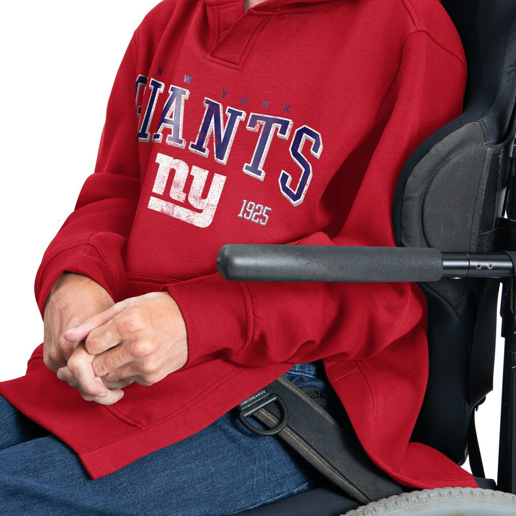 G-III Sports by Carl Banks Adaptive Team Spirit Graphic Fleece Pullover Hoodie - New York Giants