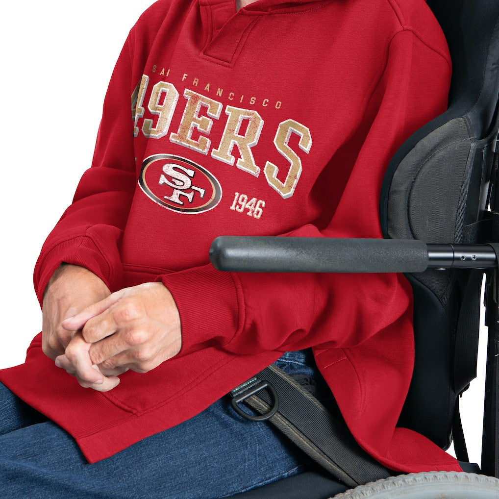 G-III Sports by Carl Banks Adaptive Team Spirit Graphic Fleece Pullover Hoodie - San Francisco 49ers