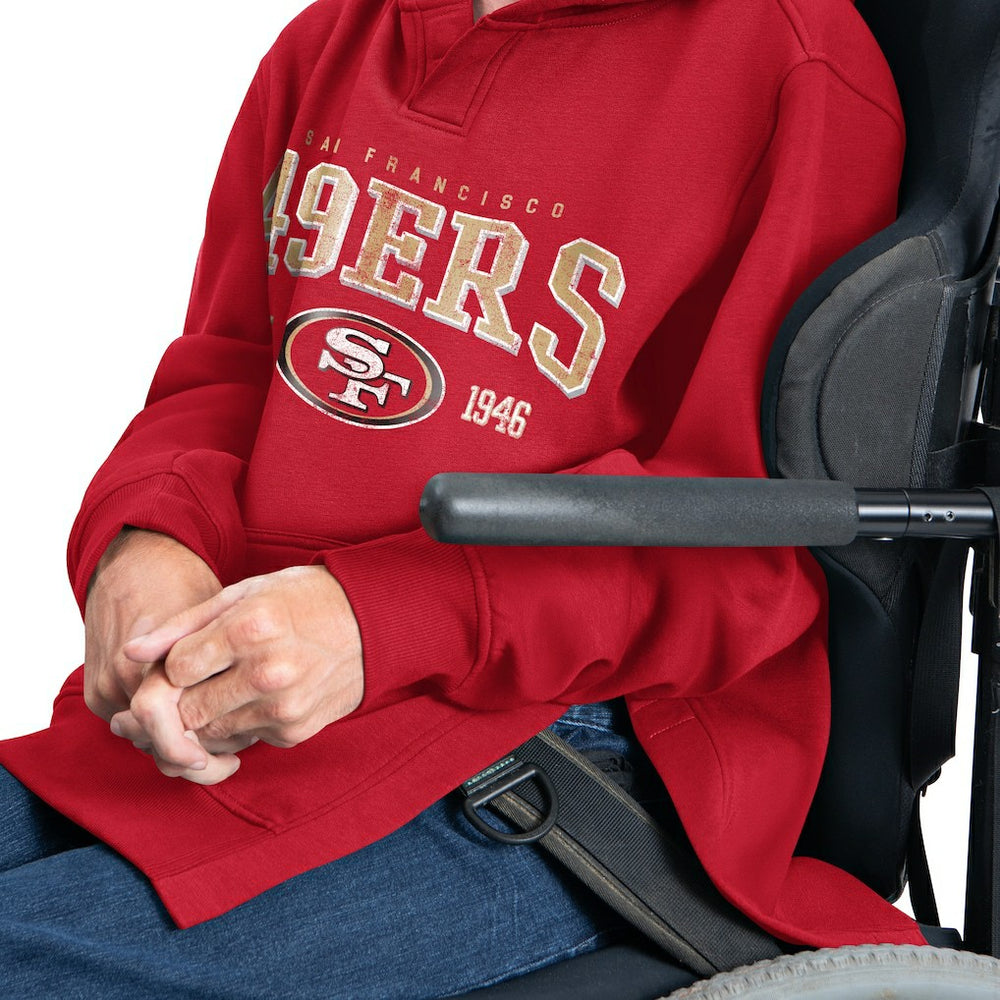 G-III Sports by Carl Banks Adaptive Team Spirit Graphic Fleece Pullover Hoodie - San Francisco 49ers