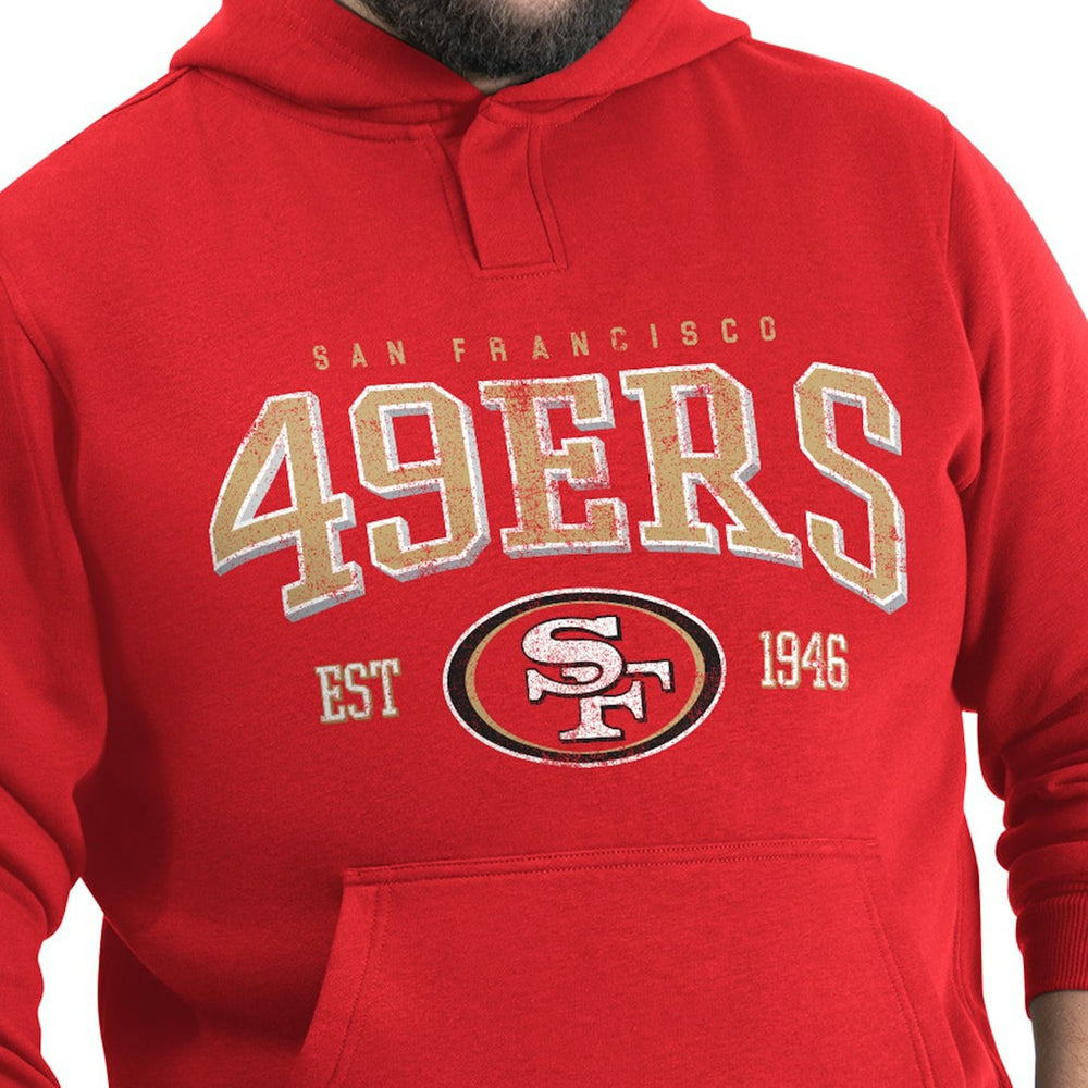 G-III Sports by Carl Banks Adaptive Team Spirit Graphic Fleece Pullover Hoodie - San Francisco 49ers