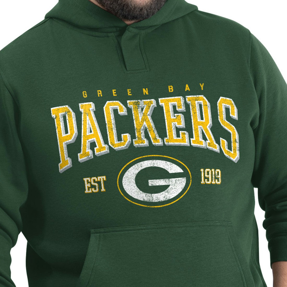 G-III Sports by Carl Banks Adaptive Team Spirit Graphic Fleece Pullover Hoodie - Green Bay Packers
