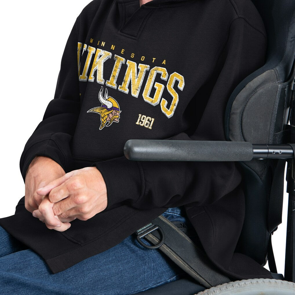 G-III Sports by Carl Banks Adaptive Team Spirit Graphic Fleece Pullover Hoodie - Minnesota Vikings