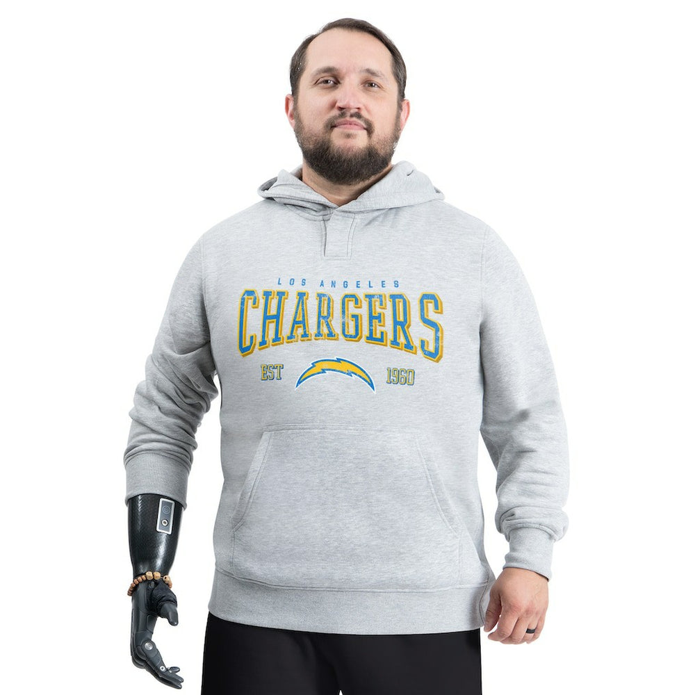 G-III Sports by Carl Banks Adaptive Team Spirit Graphic Fleece Pullover Hoodie - Los Angeles Chargers