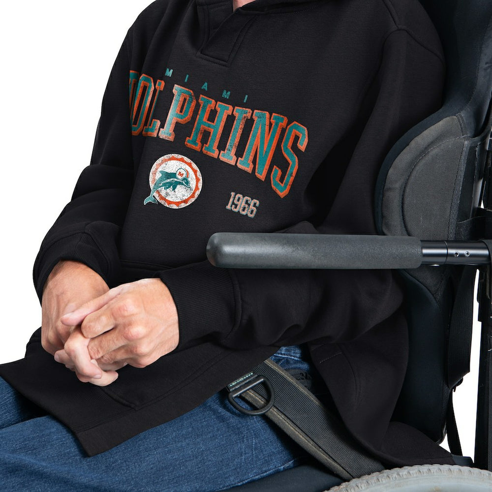 G-III Sports by Carl Banks Adaptive Team Spirit Graphic Fleece Pullover Hoodie - Miami Dolphins