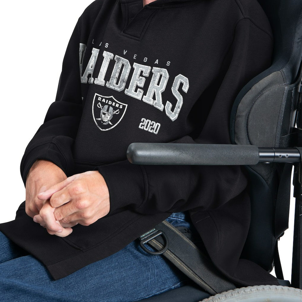 G-III Sports by Carl Banks Adaptive Team Spirit Graphic Fleece Pullover Hoodie - Las Vegas Raiders