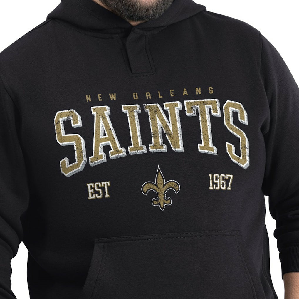G-III Sports by Carl Banks Adaptive Team Spirit Graphic Fleece Pullover Hoodie - New Orleans Saints