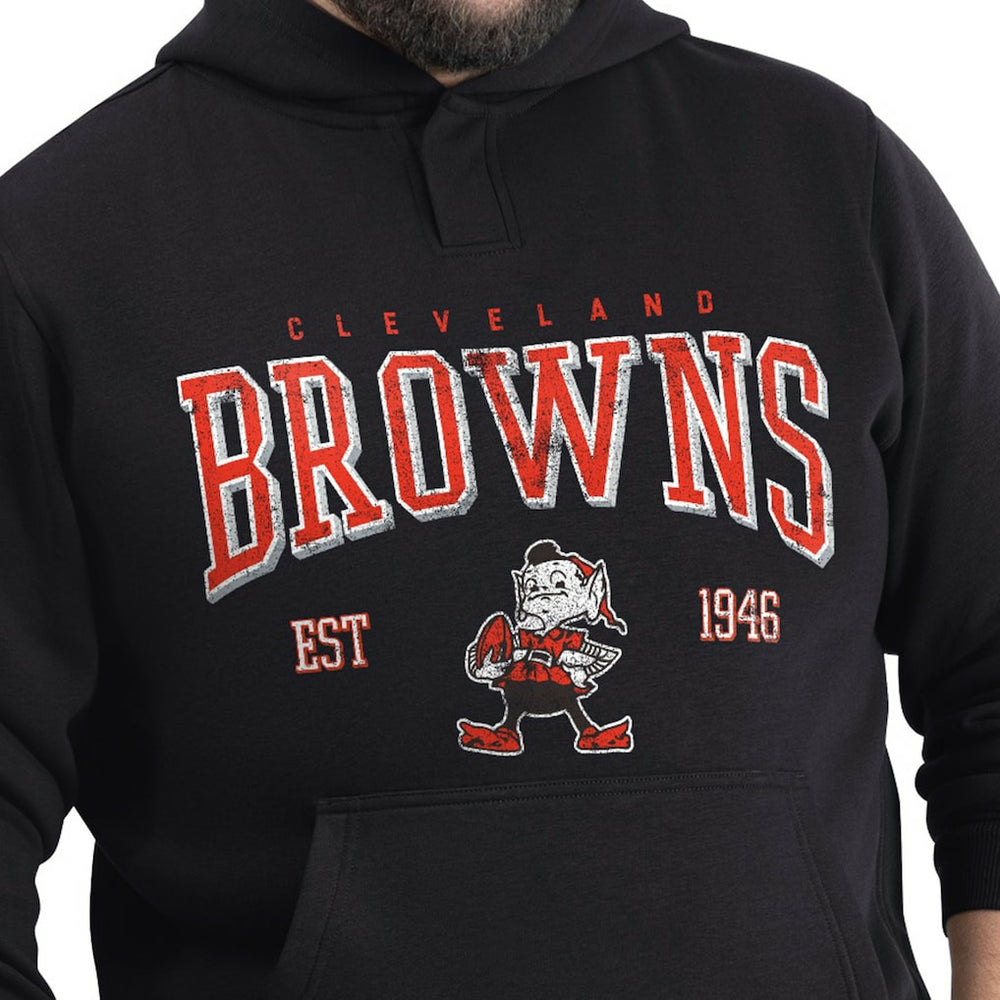 G-III Sports by Carl Banks Adaptive Team Spirit Graphic Fleece Pullover Hoodie - Cleveland Browns