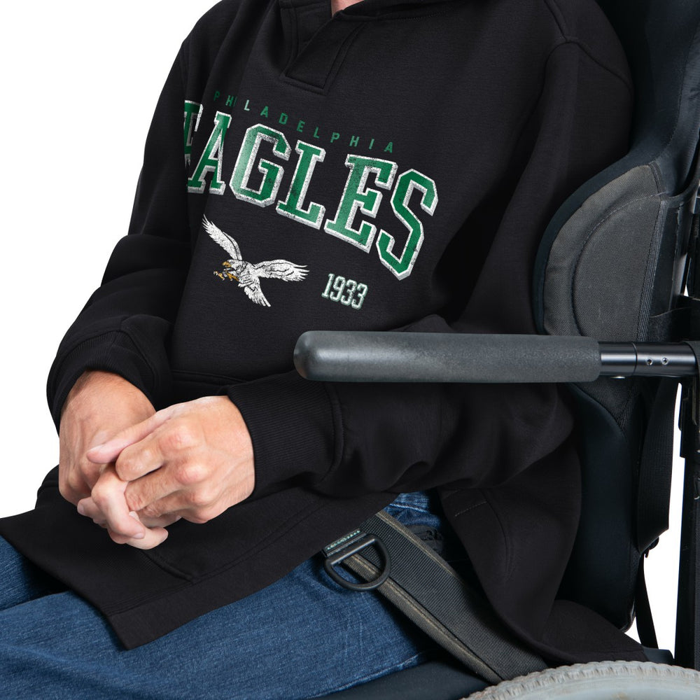 G-III Sports by Carl Banks Adaptive Team Spirit Graphic Fleece Pullover Hoodie - Philadelphia Eagles