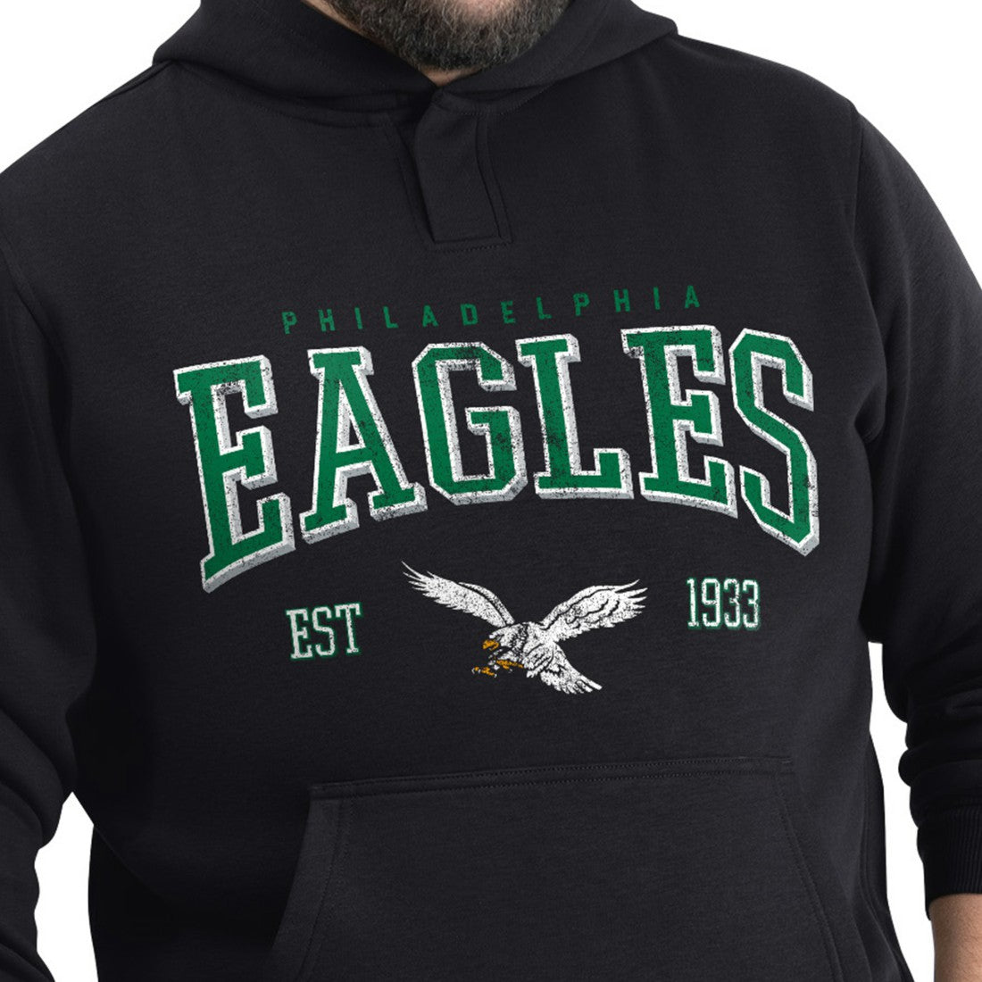 G-III Sports by Carl Banks Adaptive Team Spirit Graphic Fleece Pullover Hoodie - Philadelphia Eagles