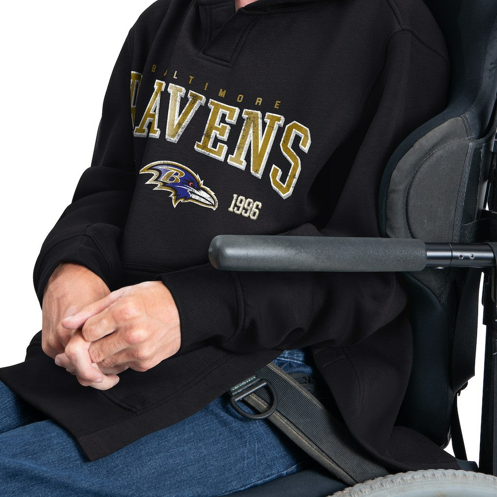 G-III Sports by Carl Banks Adaptive Team Spirit Graphic Fleece Pullover Hoodie - Baltimore Ravens