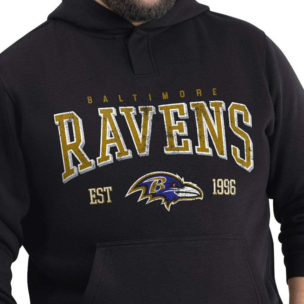 G-III Sports by Carl Banks Adaptive Team Spirit Graphic Fleece Pullover Hoodie - Baltimore Ravens