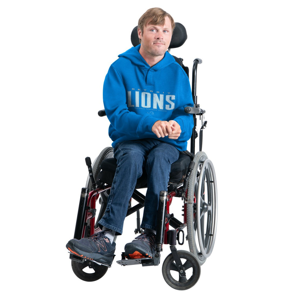 G-III Sports by Carl Banks Adaptive Mesh Effect Team Graphic Fleece Pullover Hoodie - Detroit Lions