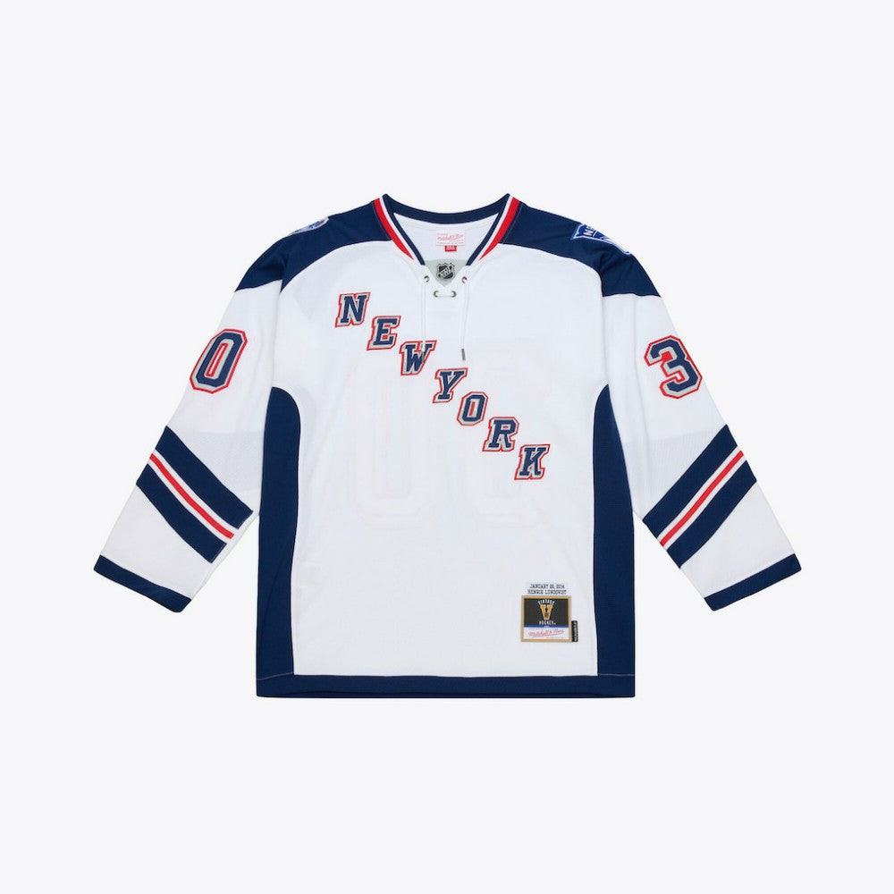 NHL White Henrik Lundqvist New York Rangers Mitchell & Ness 2014 NHL Stadium Series Power Play Jersey
