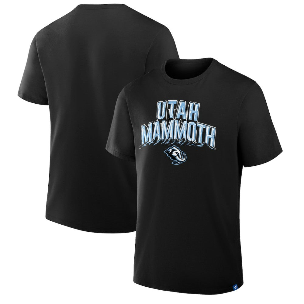 NHL Black Utah Mammoth Profile Male Adult Big & Tall Short Sleeve T-Shirt