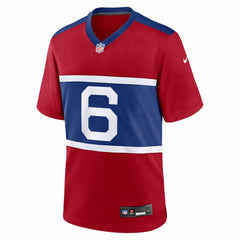 Jaxson Dart  Alternate Century Red Game Jersey - New York Giants