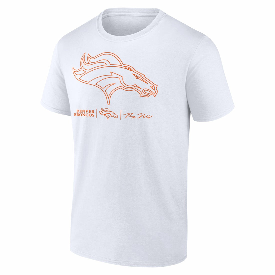 Bo Nix  Outline Player T-Shirt - Denver Broncos