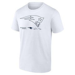 Drake Maye  Outline Player T-Shirt - New England Patriots