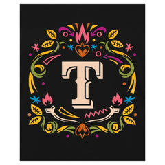 MLB Texas Rangers New Era Women's Día de los Muertos V-Neck T-Shirt