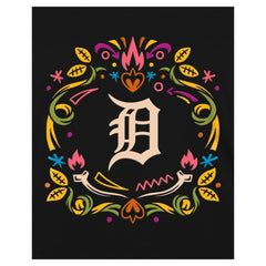 MLB Detroit Tigers New Era Women's Día de los Muertos V-Neck T-Shirt