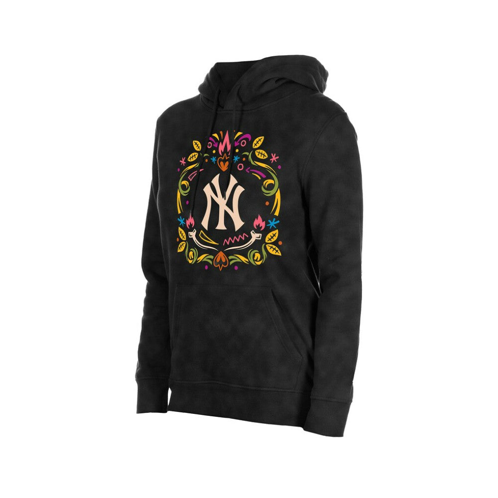 MLB New York Yankees New Era Women's Día de Muertos Mineral Wash Hoodie Sweatshirt