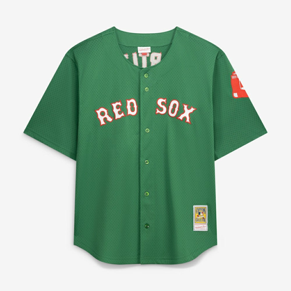 MLB David Ortiz Boston Red Sox Mitchell & Ness Big & Tall Cooperstown Collection Mesh Batting Practice Jersey
