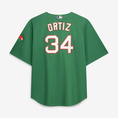 MLB David Ortiz Boston Red Sox Mitchell & Ness Big & Tall Cooperstown Collection Mesh Batting Practice Jersey