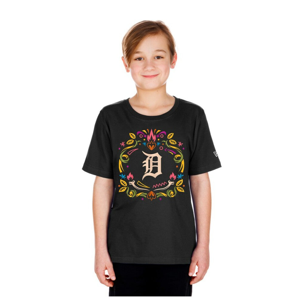 MLB Detroit Tigers New Era Youth Día de los Muertos T-Shirt