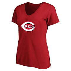 MLB Elly De La Cruz Cincinnati Reds Profile Women's Plus Size Name & Number V-Neck T-Shirt