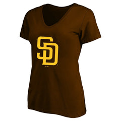 MLB Fernando Tatis Jr. San Diego Padres Profile Women's Plus Size Name & Number V-Neck T-Shirt