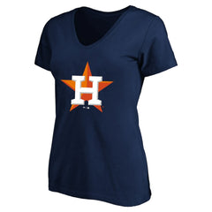 MLB Jose Altuve Houston Astros Profile Women's Plus Size Name & Number V-Neck T-Shirt