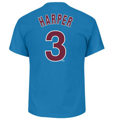 MLB Bryce Harper Philadelphia Phillies Profile Big & Tall Player Name & Number T-Shirt