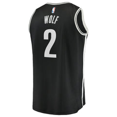 NBA Daniel Wolf Brooklyn Nets Youth Fast Break Replica Jersey