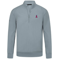 MLB Los Angeles Angels Levelwear Upright Insignia Tri-Blend Quarter-Zip Pullover