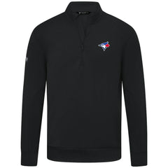 MLB Toronto Blue Jays Levelwear Upright Insignia Tri-Blend Quarter-Zip Pullover