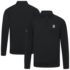 MLB Detroit Tigers Levelwear Upright Insignia Tri-Blend Quarter-Zip Pullover